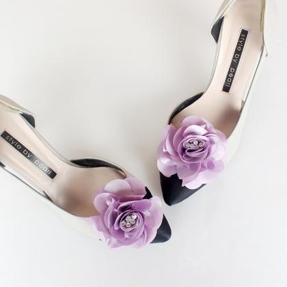 Detachable light purple Bridal Shoe..