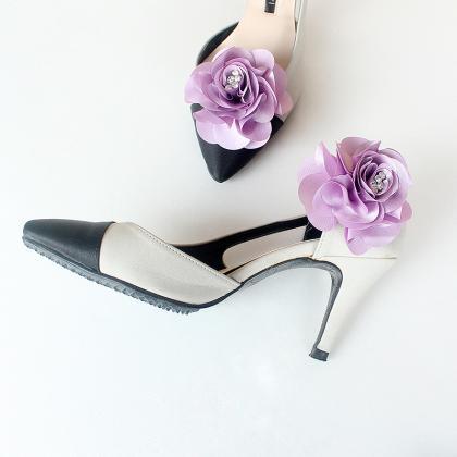 Detachable light purple Bridal Shoe..