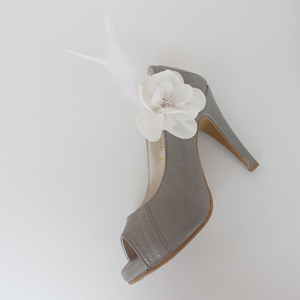 Feather Bridal Shoe Clips,shoe Clips,wedding Clips, Bridal Shoe Accessories,wedding Shoes Corsage