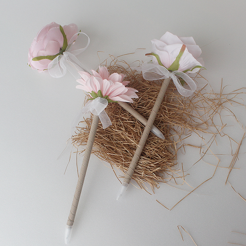 Light Pink Peony Flower Pen ,wedding Guest Book Pens,rustic Wedding,flower Pen,wedding Pen,wedding Decor,rustic Pen Guest Book,only[b]style
