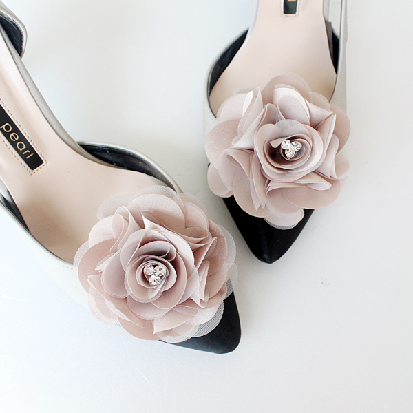 Detachable Moka Bridal Shoe Clips,shoe Clips,wedding Clips, Bridal Shoe ...